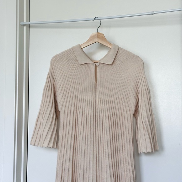 💌SOLD💌 Misha & Puff Accordion Concerto Pleated Dress Merino Wool Alpaca Silk - Picture 5 of 7